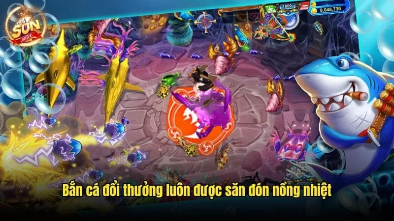 Bắn cá đổi thưởng luôn được săn đón nồng nhiệt Bắn Cá Đổi Thưởng Sunwin - Kiếm Tiền Khủng Trong Đại Dương
